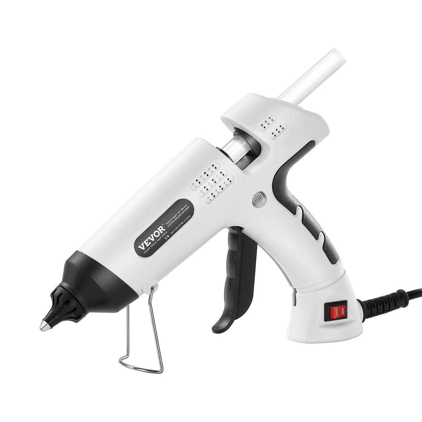 Hot Glue Gun, 60/100W Dual Power, Mini Hot Glue Gun with 20 Premium Glue Sticks and Oxford Cloth Bag, Fast Preheating & High Temp Melt Glue Gun for Crafts, Arts, DIY, Quick Home Repairs, White
