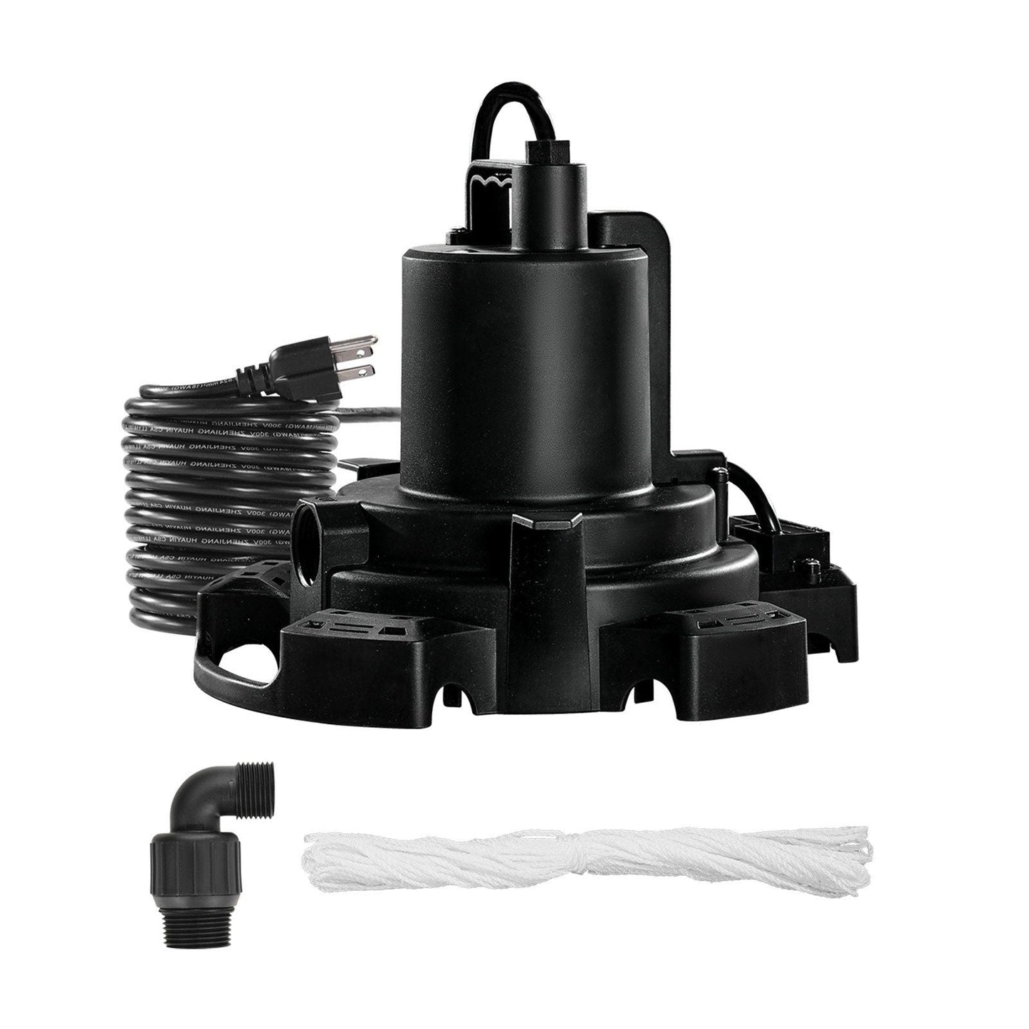 Automatic Pool Cover Pump Submersible Swimming 1/2 HP 1600 GPH 25 ft Cord