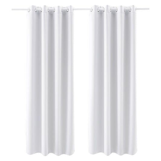 2 Set Blackout Curtain Grommet Window Panel Thermal Insulated Drapes 52x84 inch