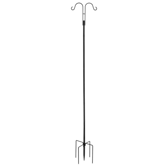 Double Shepherds Hook 8 Pack 76 Inch Heavy Duty Bird Feeder Pole