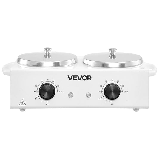 Double Wax Warmer 1200ML Professional Dual Wax Heater Pot for Hair Removal