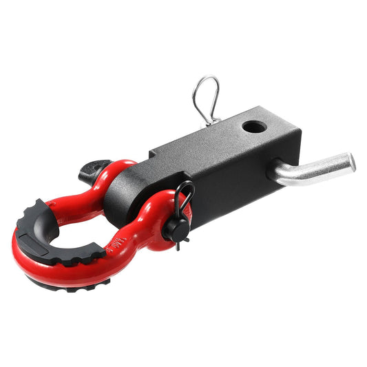2" Trailer Shackle Hitch Receiver D-Ring Recovery for Truck Jeep 52900 lbs