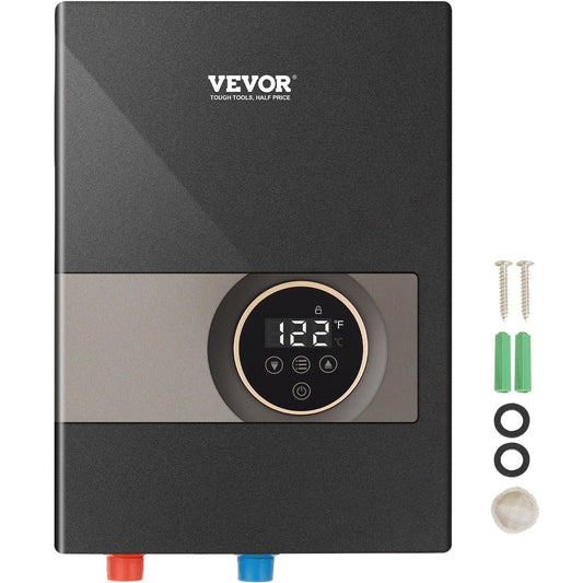Instant Water Heater, 13.8kw Electric Tankless Water Boiler, Digital Temperature Display & Easy Installation & 24-Hour Water Supply, For Kitchen Bathroom Shower Mall Salon Shampoo ETL Listed