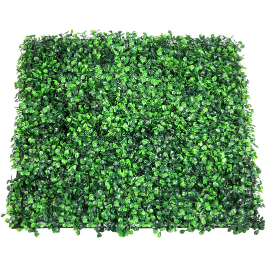 Artificial Boxwood Panel UV 24pcs Boxwood Hedge Wall Panels Artificial Grass Backdrop Wall 20" X 20" 4 cm Green Grass Wall Fake Hedge for Decor Privacy Fence Indoor Outdoor Garden Backyard