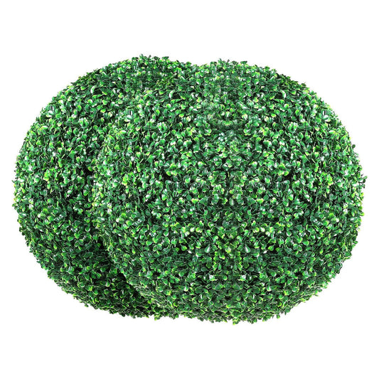 Artificial Topiaries Boxwood Trees, 20' Tall (2 Pieces), Ball-Shape Faux Topiaries Plant, All-year Green Feaux Plant Decorative Balls for Backyard, Balcony,Garden, Wedding and Home Décor