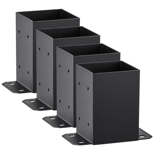 4 Pack 4x4 Post Base Brackets Heavy Duty Wood Post Fence Post Anchor