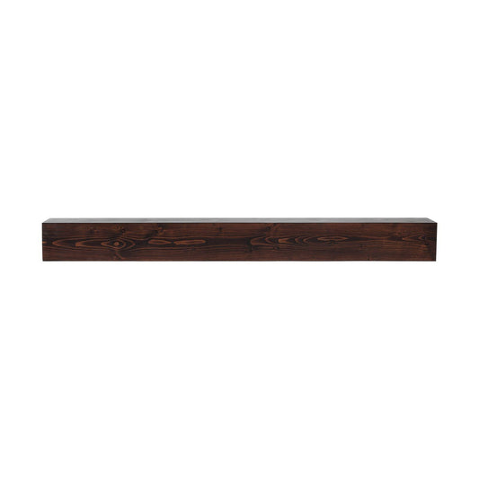 Fireplace Mantel Wood Shelf Floating Rustic Fireplace Mantel 60" Brown