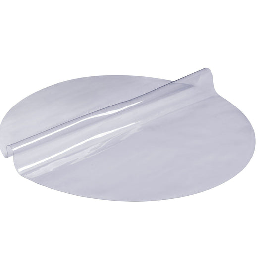 Clear Table Cover Protector, 48 inch/1230 mm Round Table Cover, 1.5 mm Thick PVC Plastic Tablecloth, Waterproof Desktop Protector for Writing Desk, Coffee Table, Dining Room Table