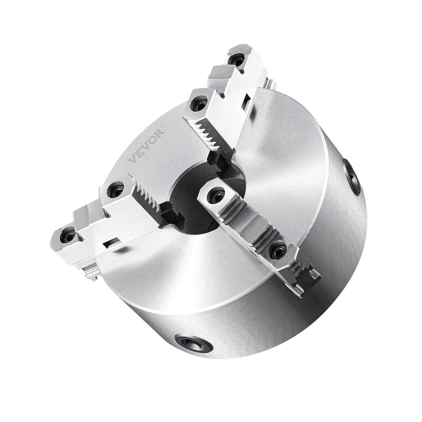 3-Jaw Lathe Chuck, 8'', Self-Centering Lathe Chuck, 0.16-8 in/4-200 mm Clamping Range with T-key Fixing Screws Hexagon Wrench, for Lathe 3D Printer Machining Center Milling Drilling Machine