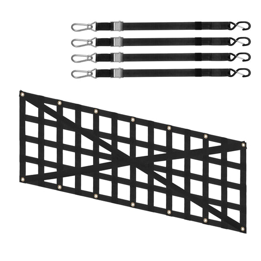 Tailgate Net Pickup Truck Tailgate Net 54" x 18" Adjustable Cross Design