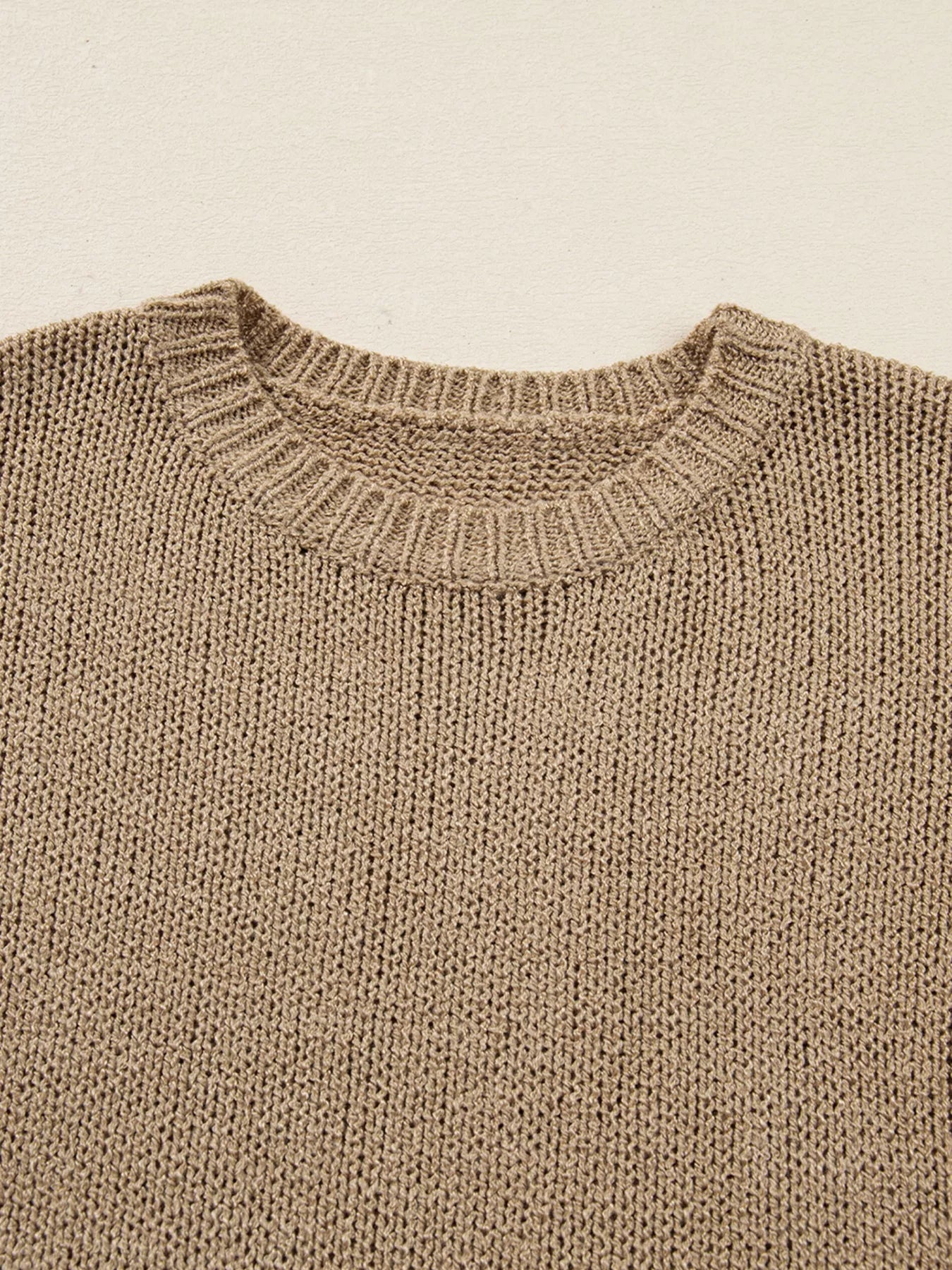 Oversize Drop Shoulder Slouchy Sweater Dress