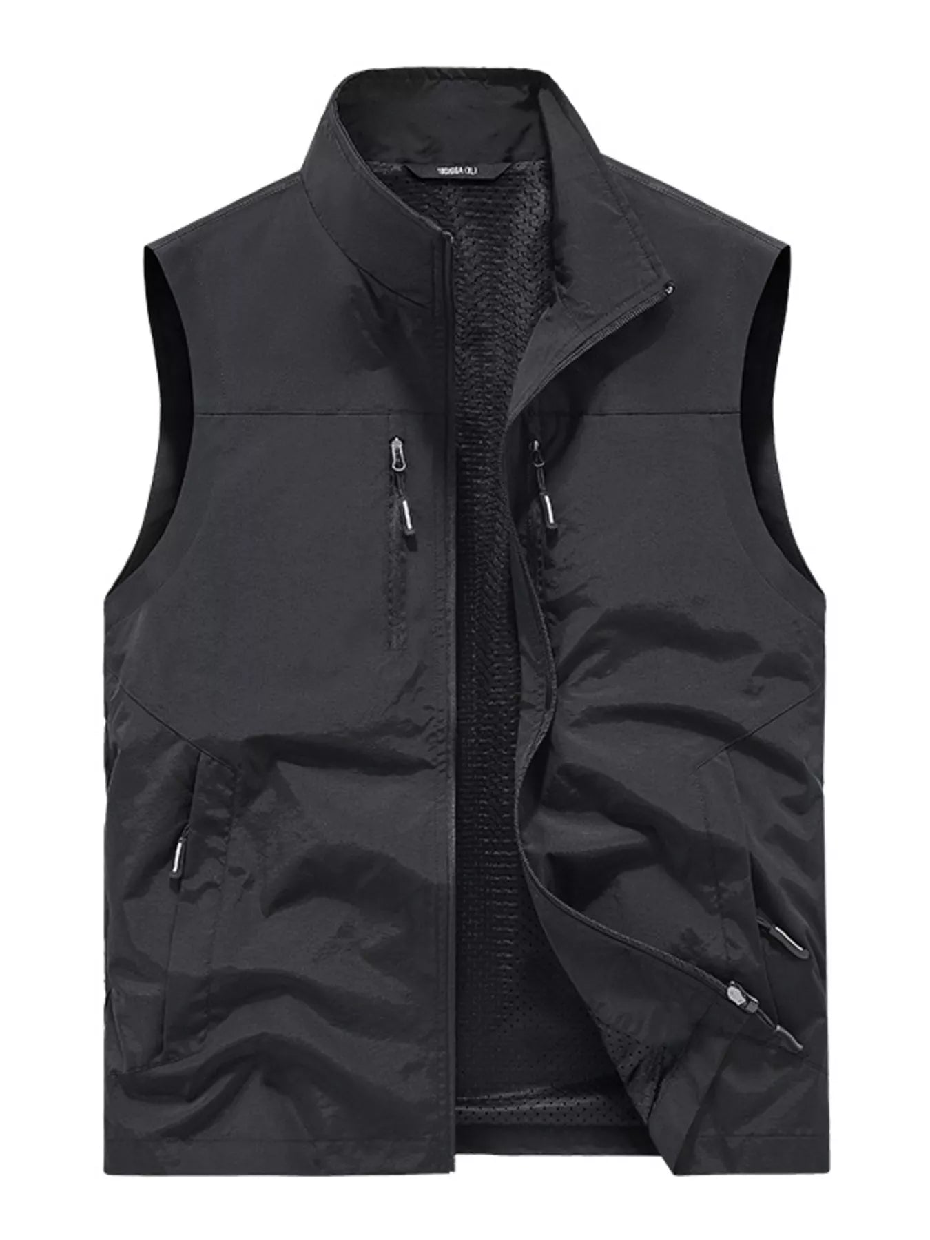 Men's Plus Size Lightweight Outdoor Zip Up Vest