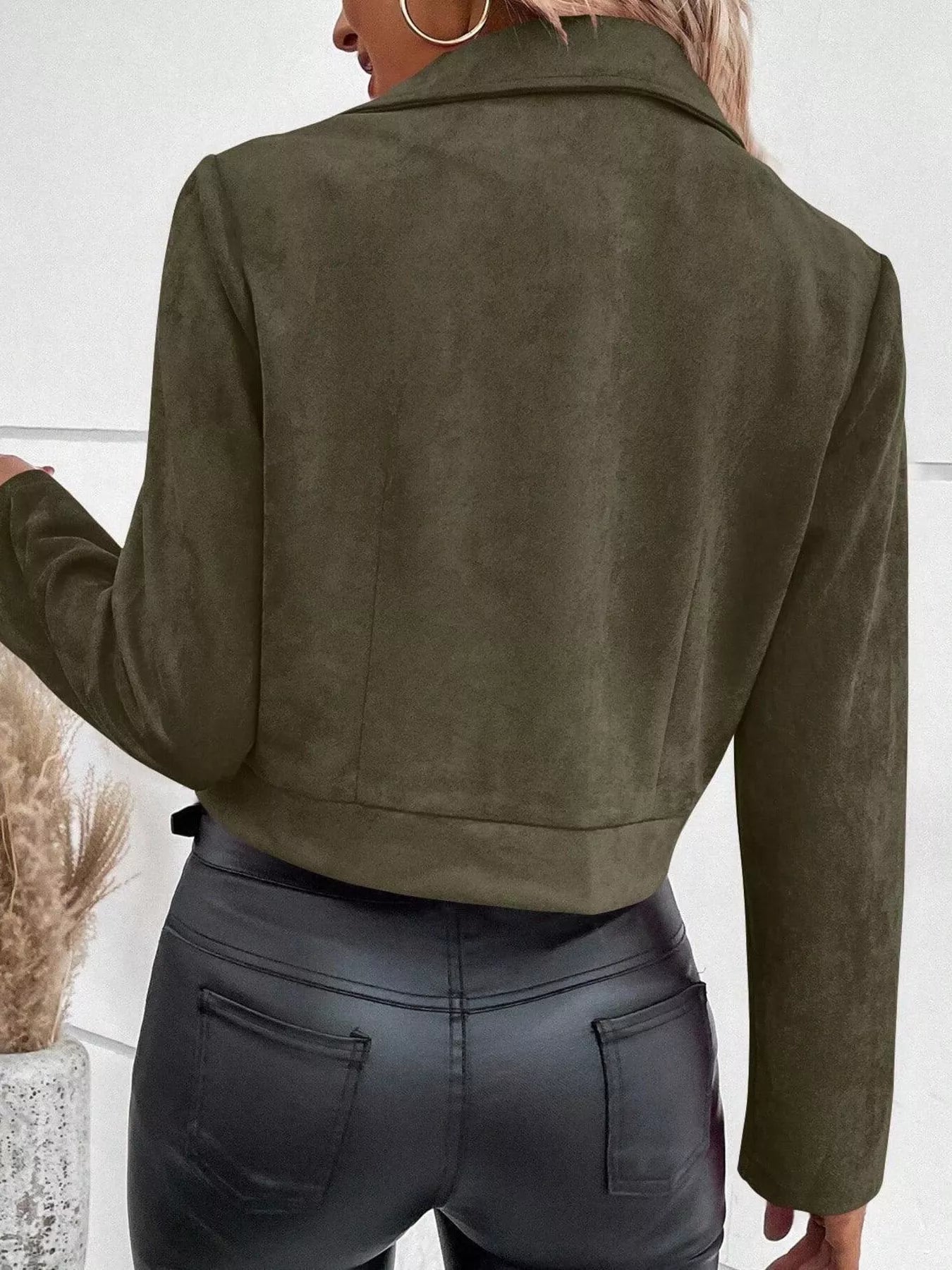 Zip Up Moto Jacket