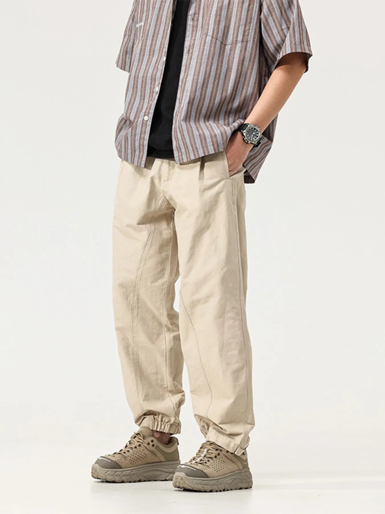 Men's Full Size Casual Loose Fit Cargo Pants Plus Size