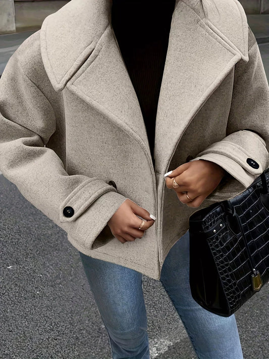 Double-Breasted Crop Outerwear