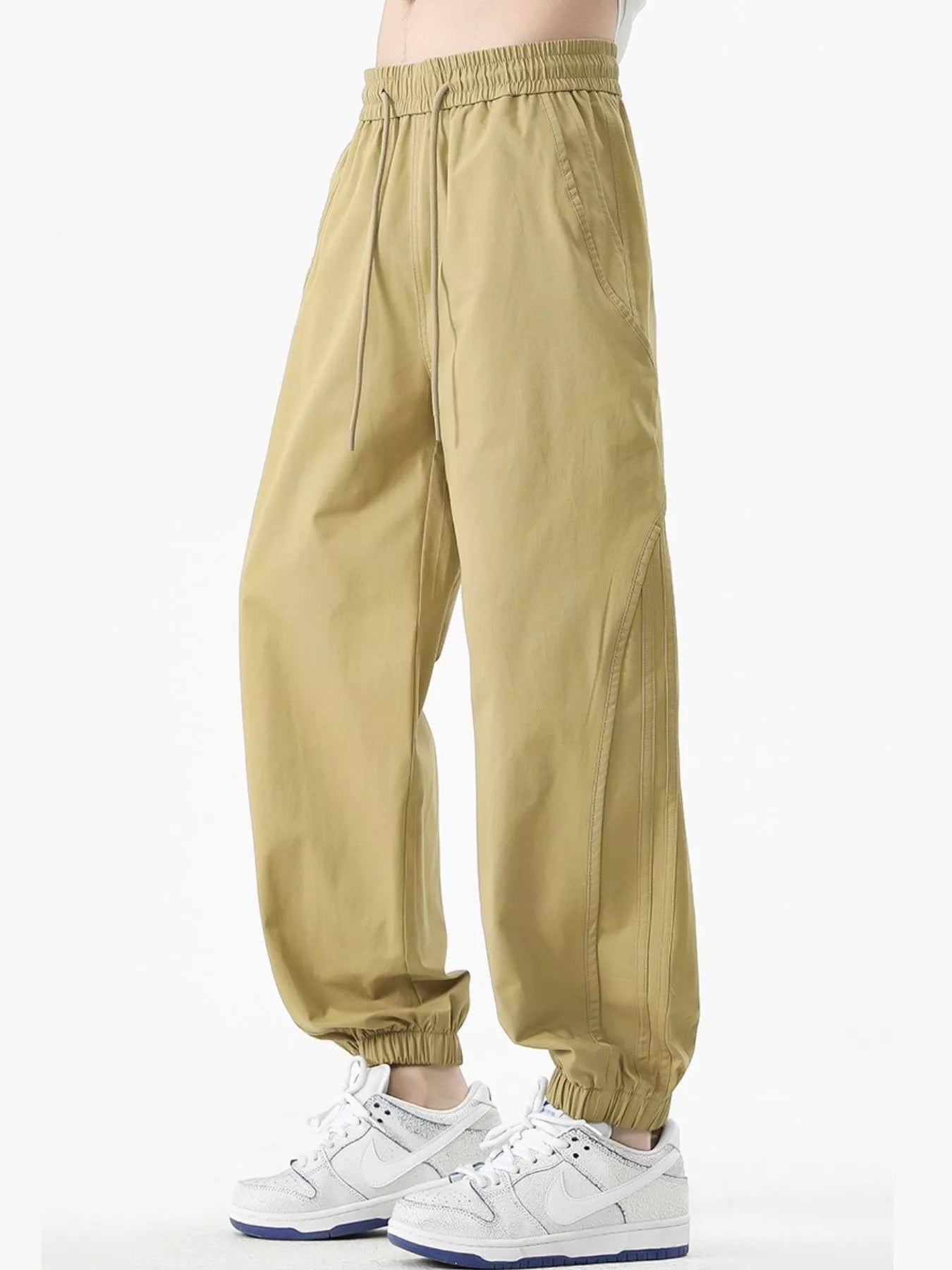 Men's Plus Size Loose Fit Drawstring Casual Pants