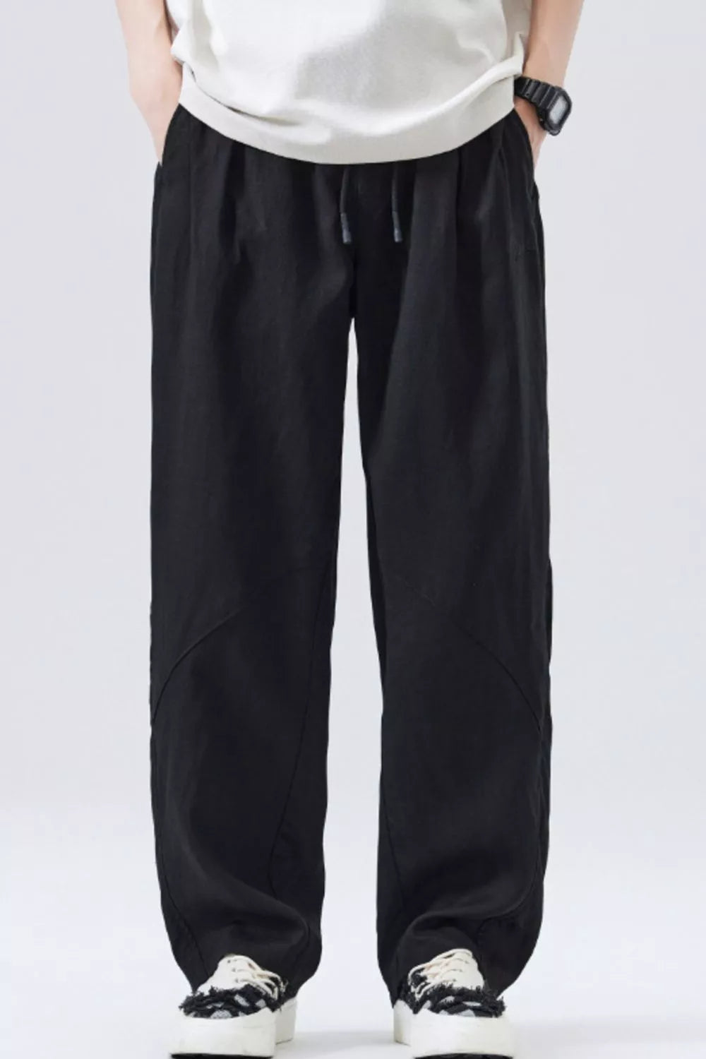 Men's Loose Fit Drawstring Casual Pants