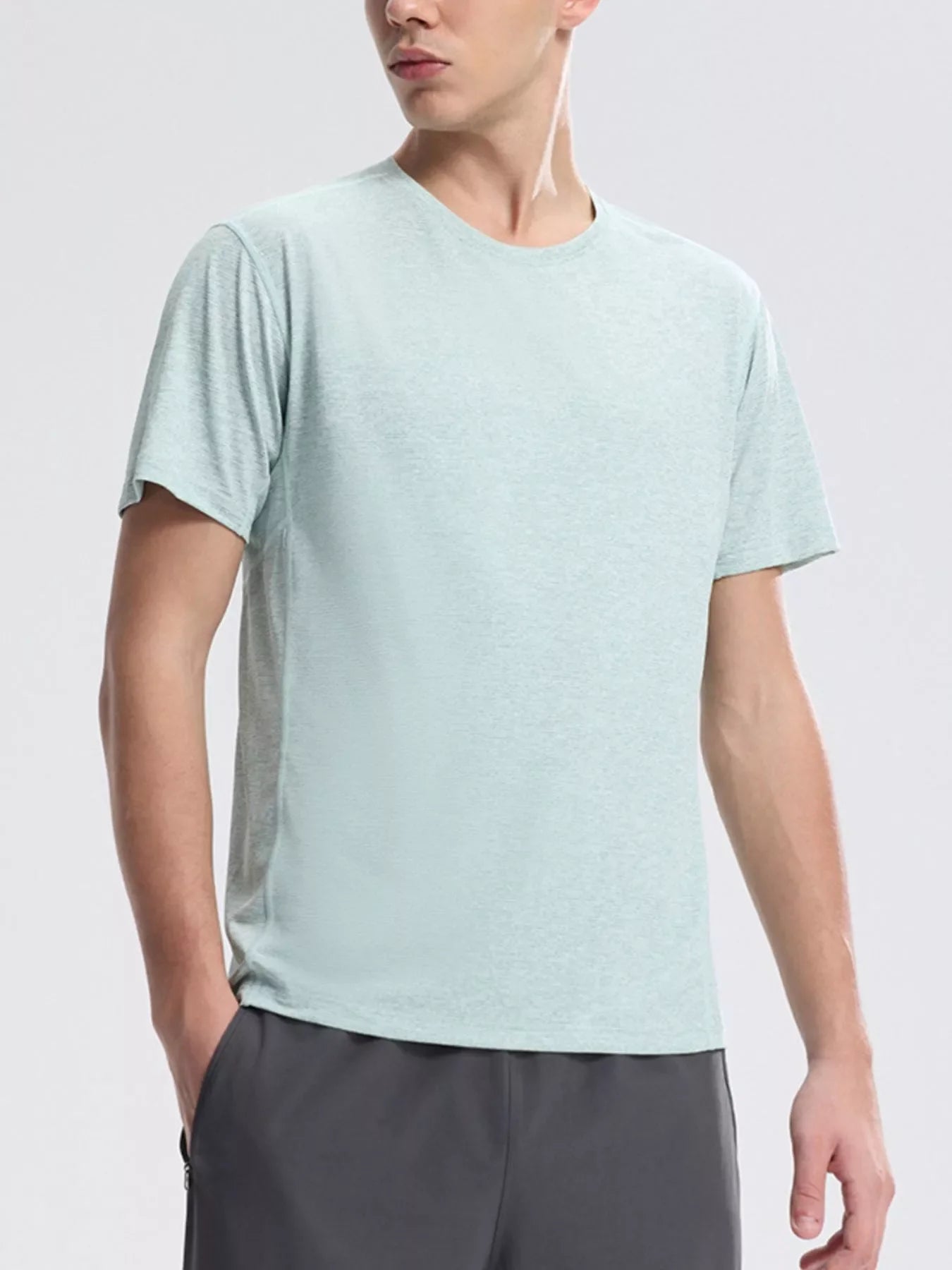 Men's Plus Size Round Neck Quick-Dry T-Shirt