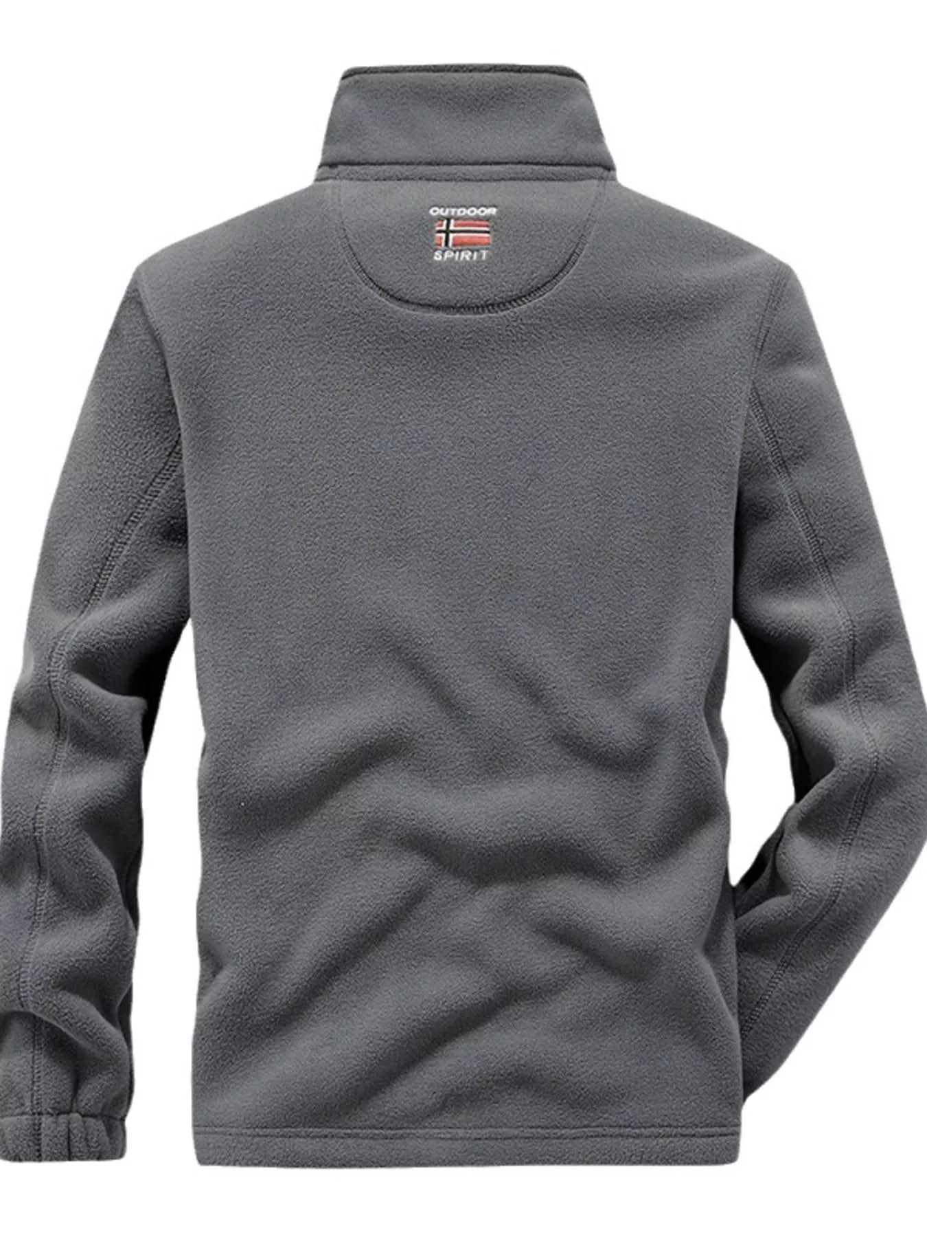 Men's Full Size Zip Up Fleece Jacket Plus Size