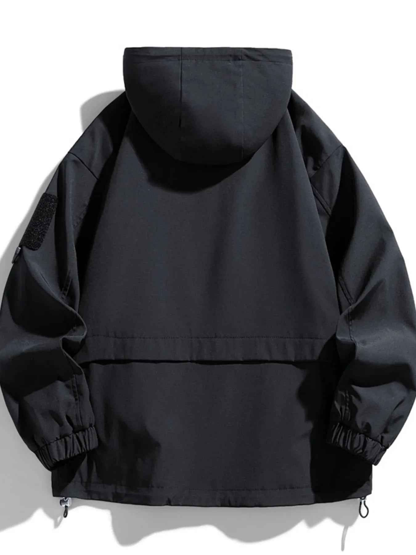 Men's Full Size Hooded Multi-Pocket Windproof Jacket Plus Size