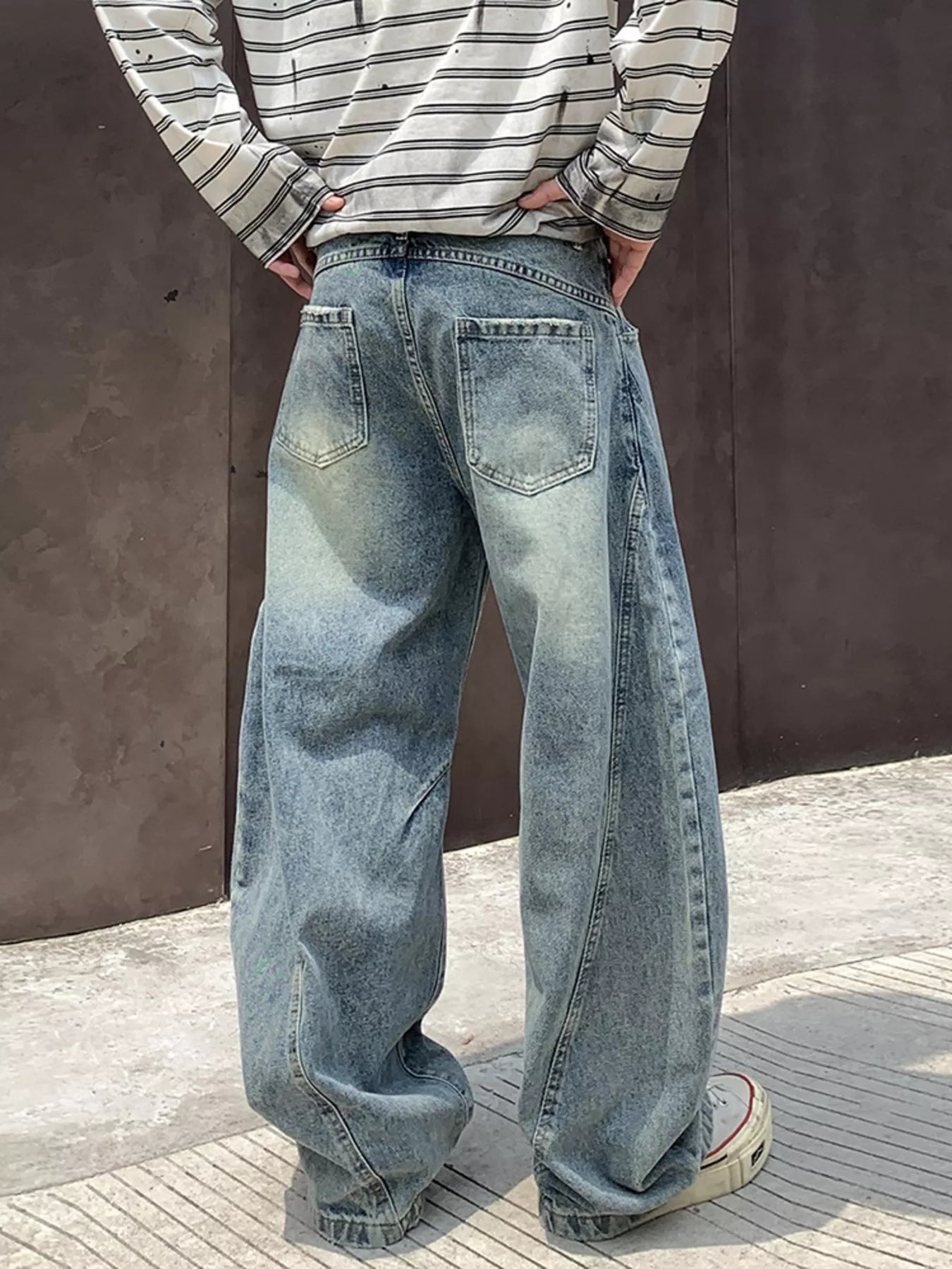 Men's Full Size Wide Leg Jeans Plus Size