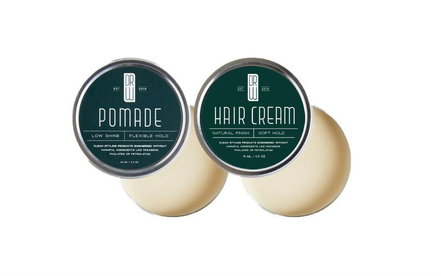 Dr. Watson's | Hair Styling Sample Pack | Pomade and Hair Cream
