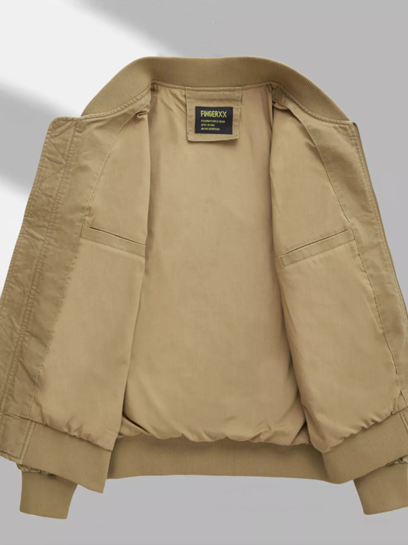 Men's Plus Size Zip Up Bomber Jacket