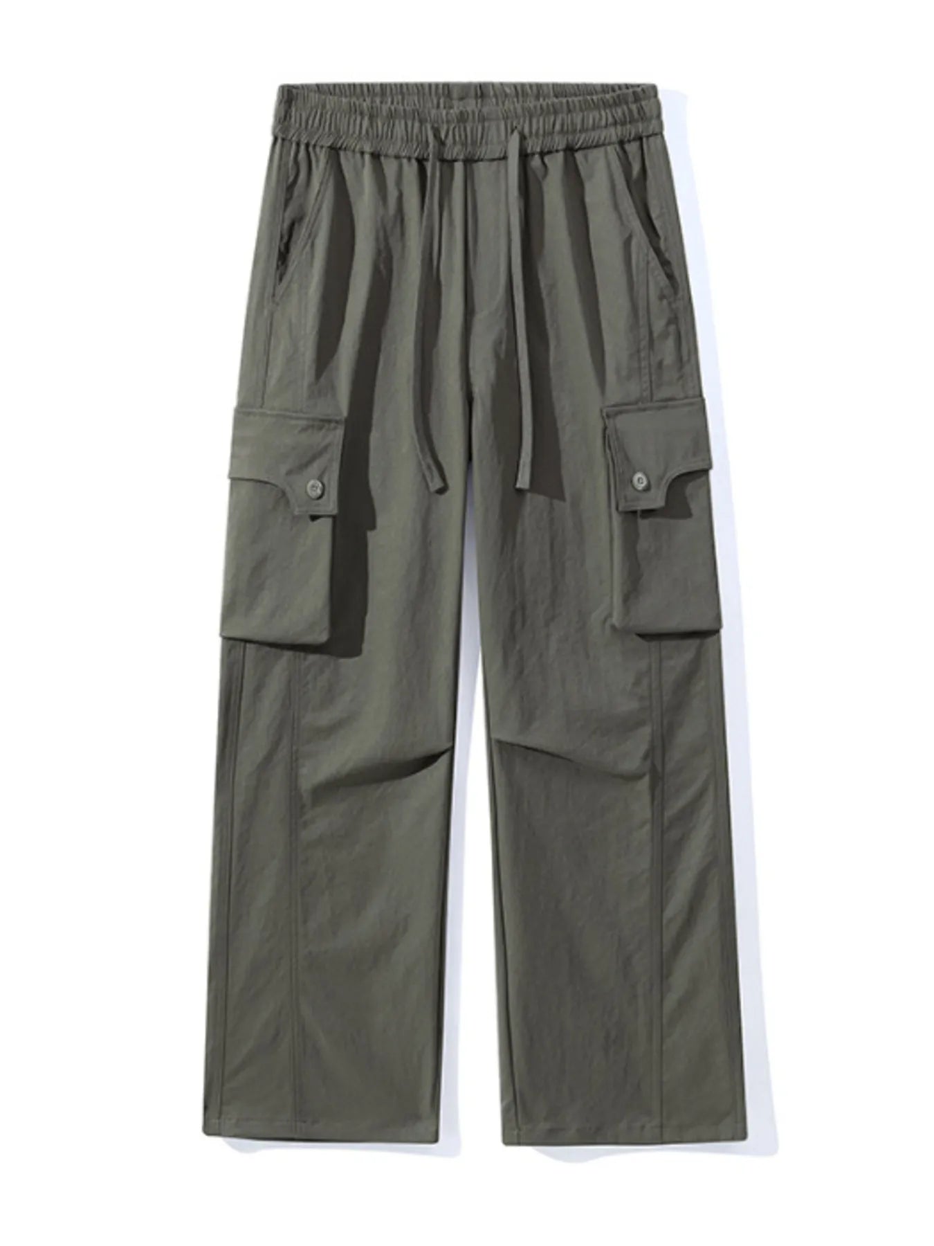 Men's Full Size Loose Fit Multi-Pocket Cargo Pants Plus Size
