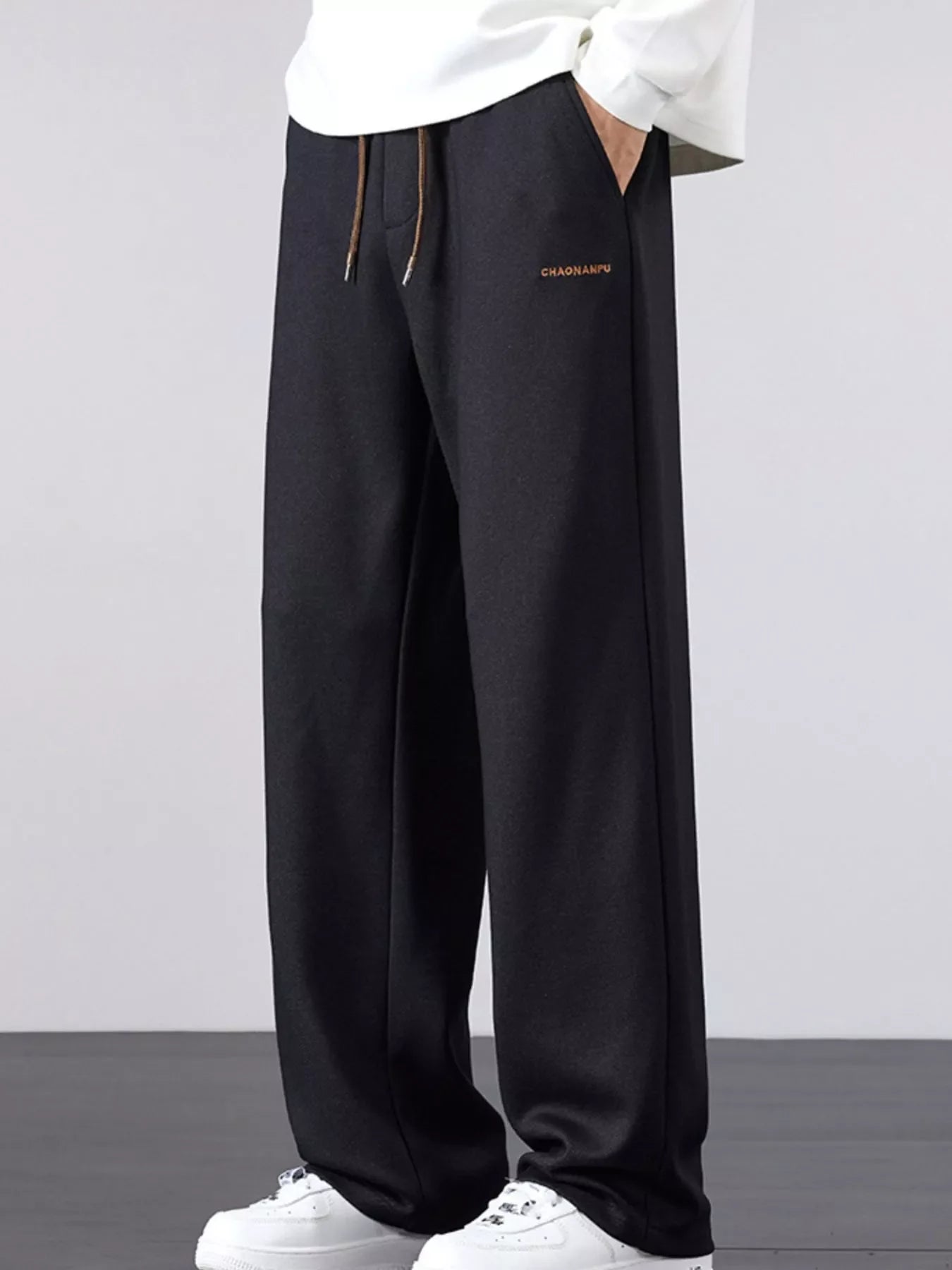 Men's Plus Size Casual Loose Fit Drawstring Pants