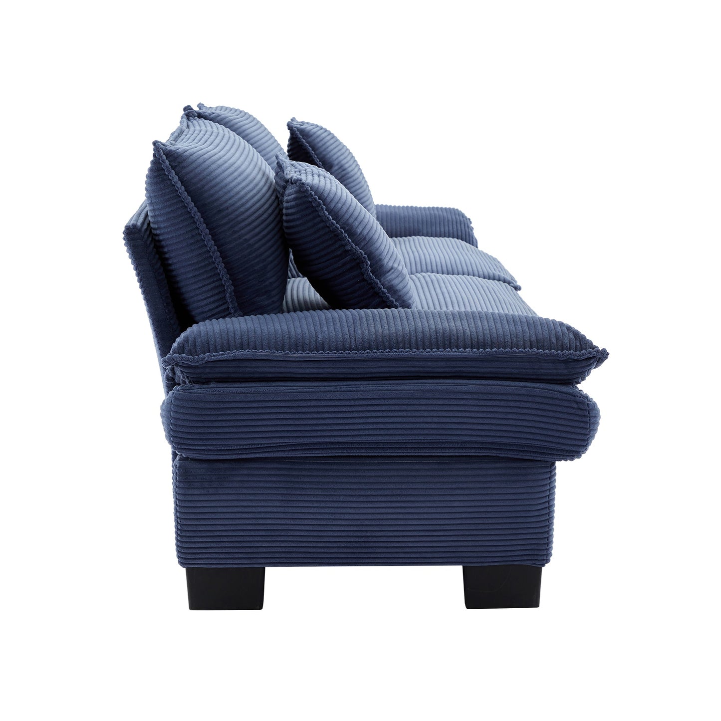 Corduroy Sofa  Couch Loveseat Sofa with Pillows