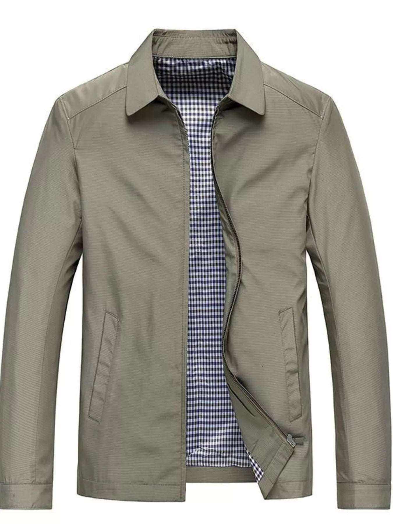 Men's Plus Size Classic Fit Lightweight Windbreaker Jacket