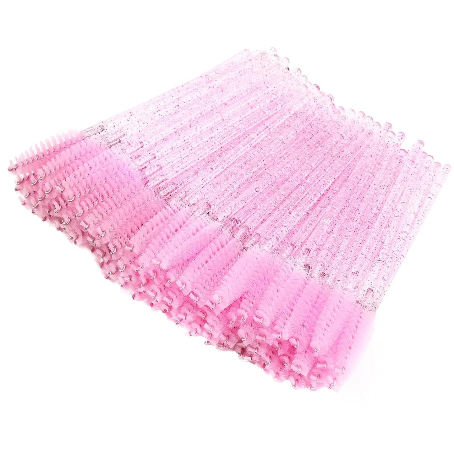 100 Pcs Disposable Eyelash Spoolies Brush Mascara Applicator Lash Wand Lashes Brush Eyebrow Spooly for Extension