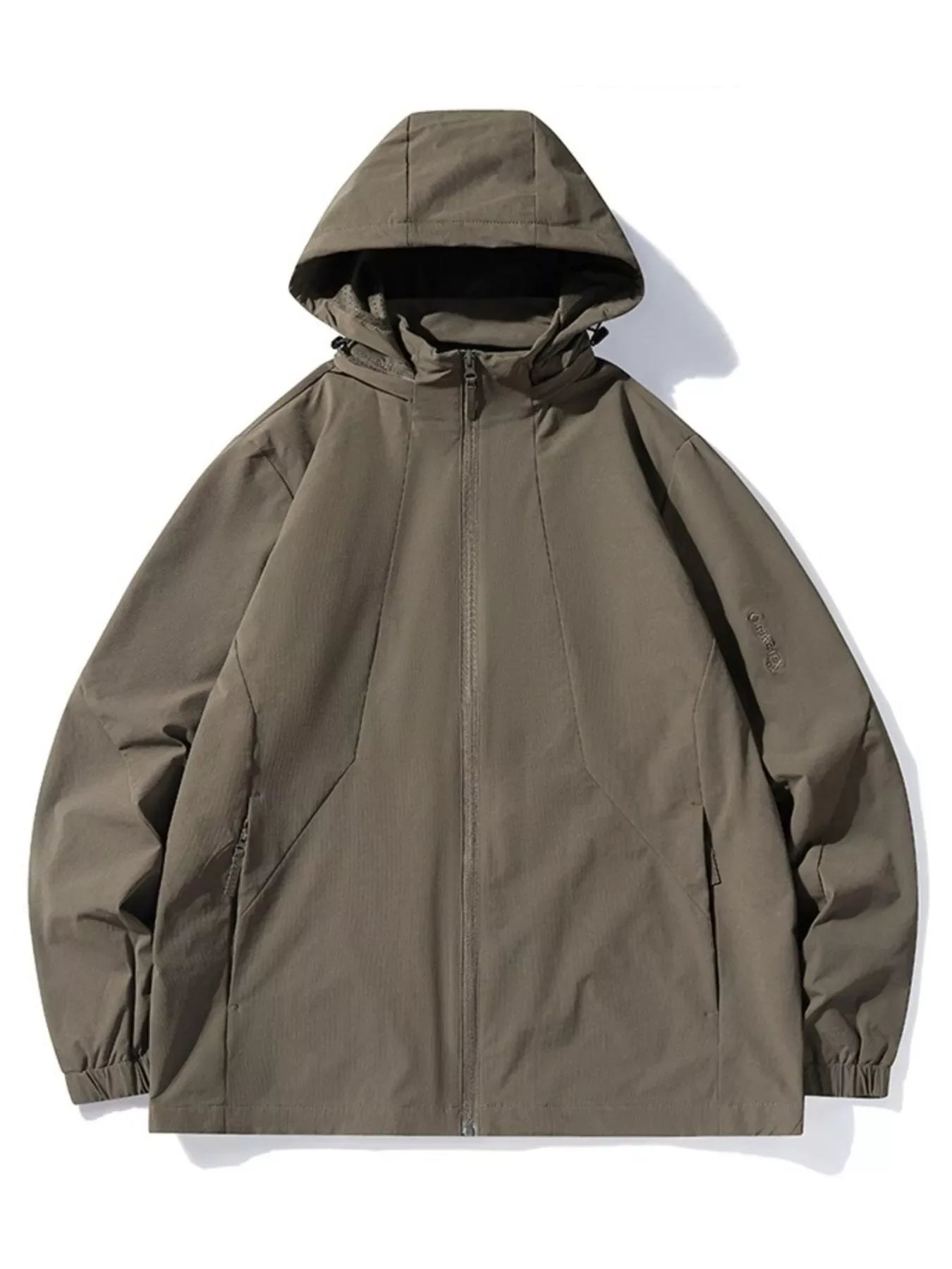 Men's Plus Size Zip Up Hooded Jacket