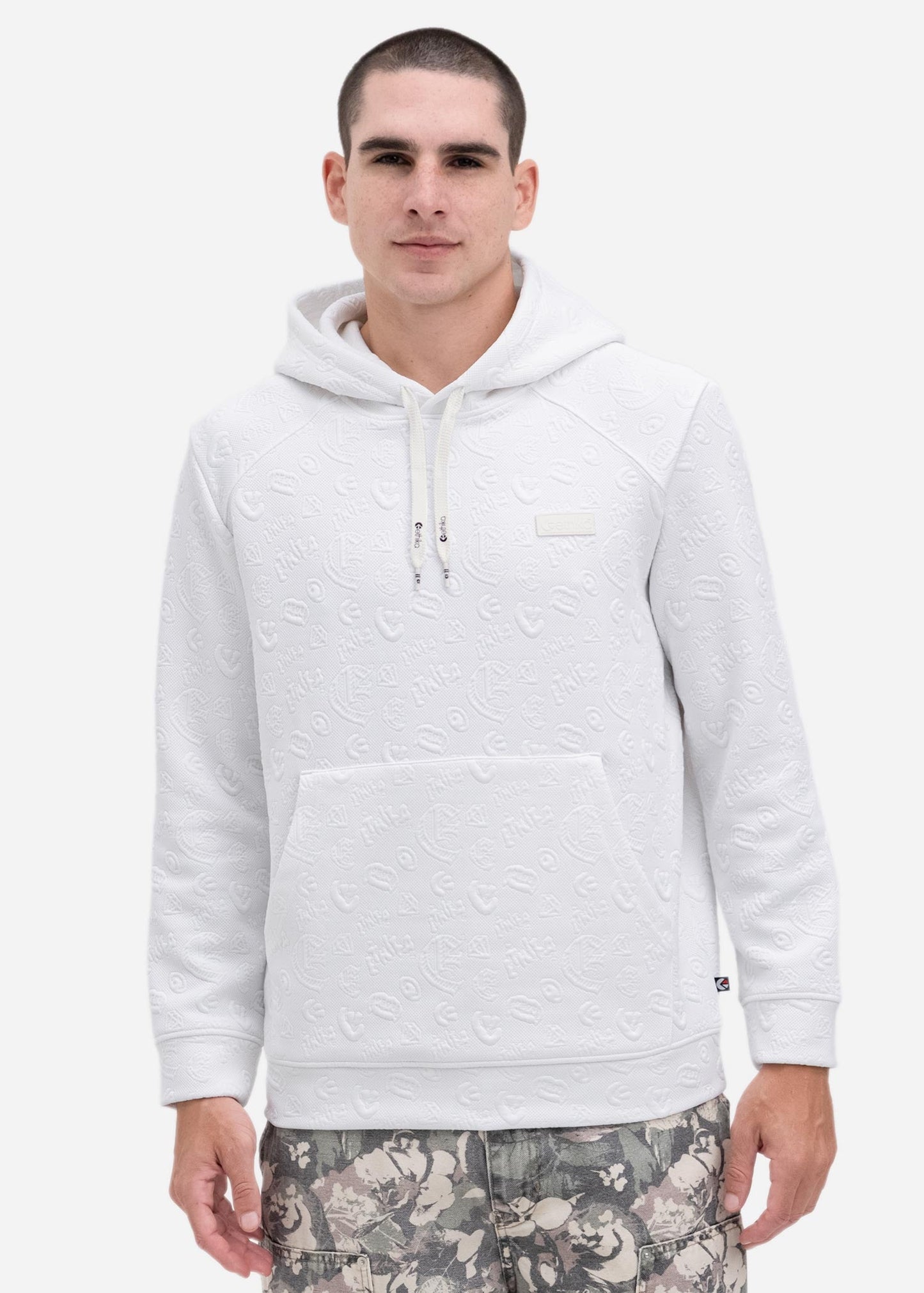 Hidden Embossed Hoodie | Mens Hoodie