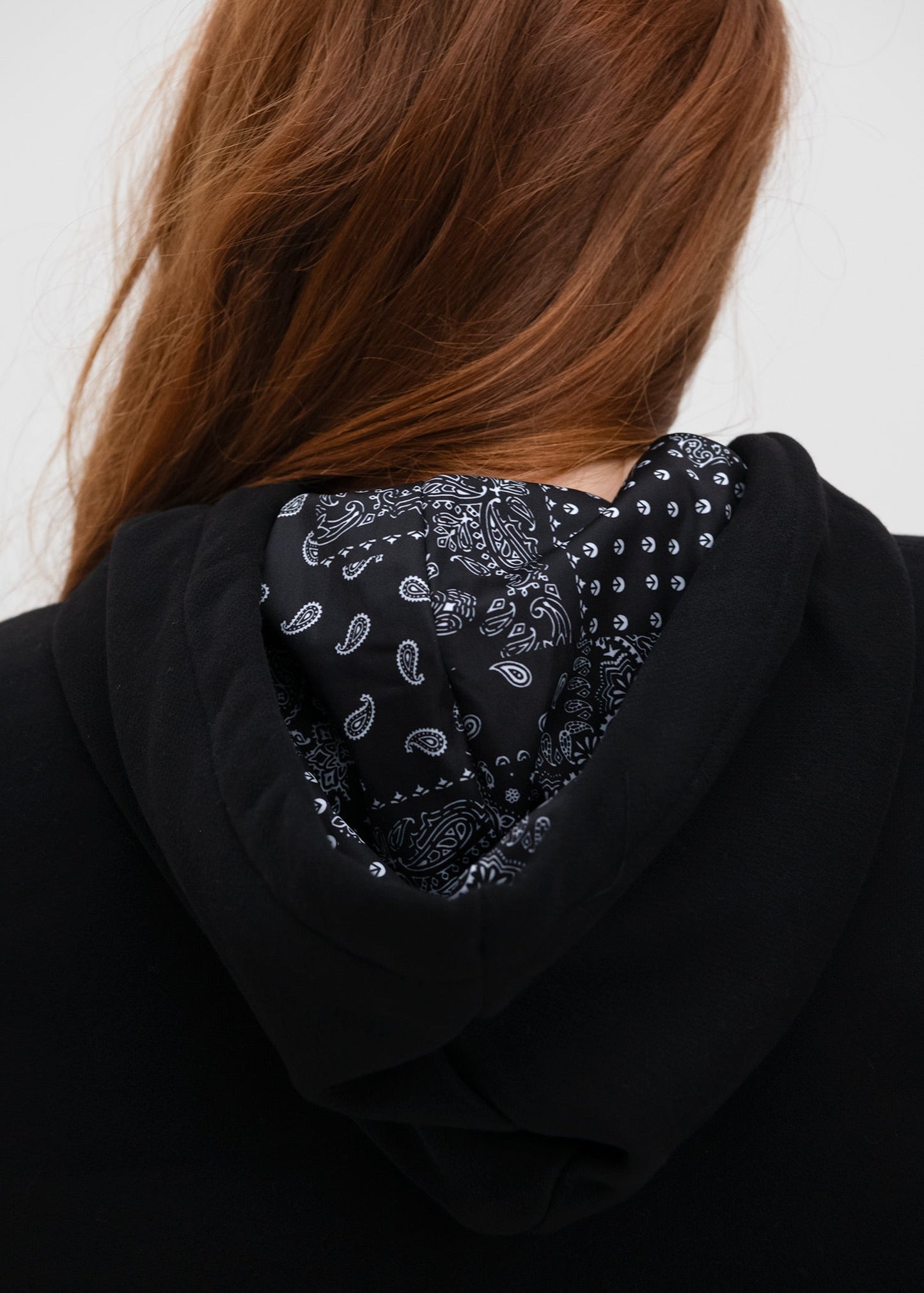 Black - Hood Lined - Black | Womens Crop Hoodie