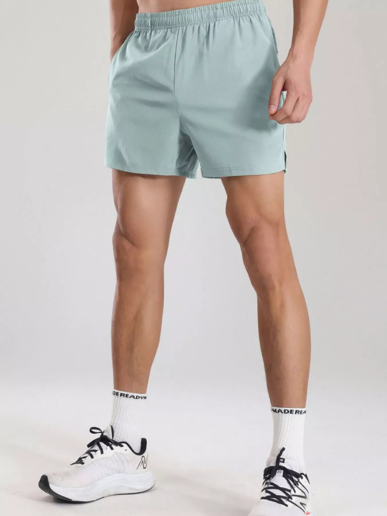 Men's Plus Size Elastic Waist Active Shorts