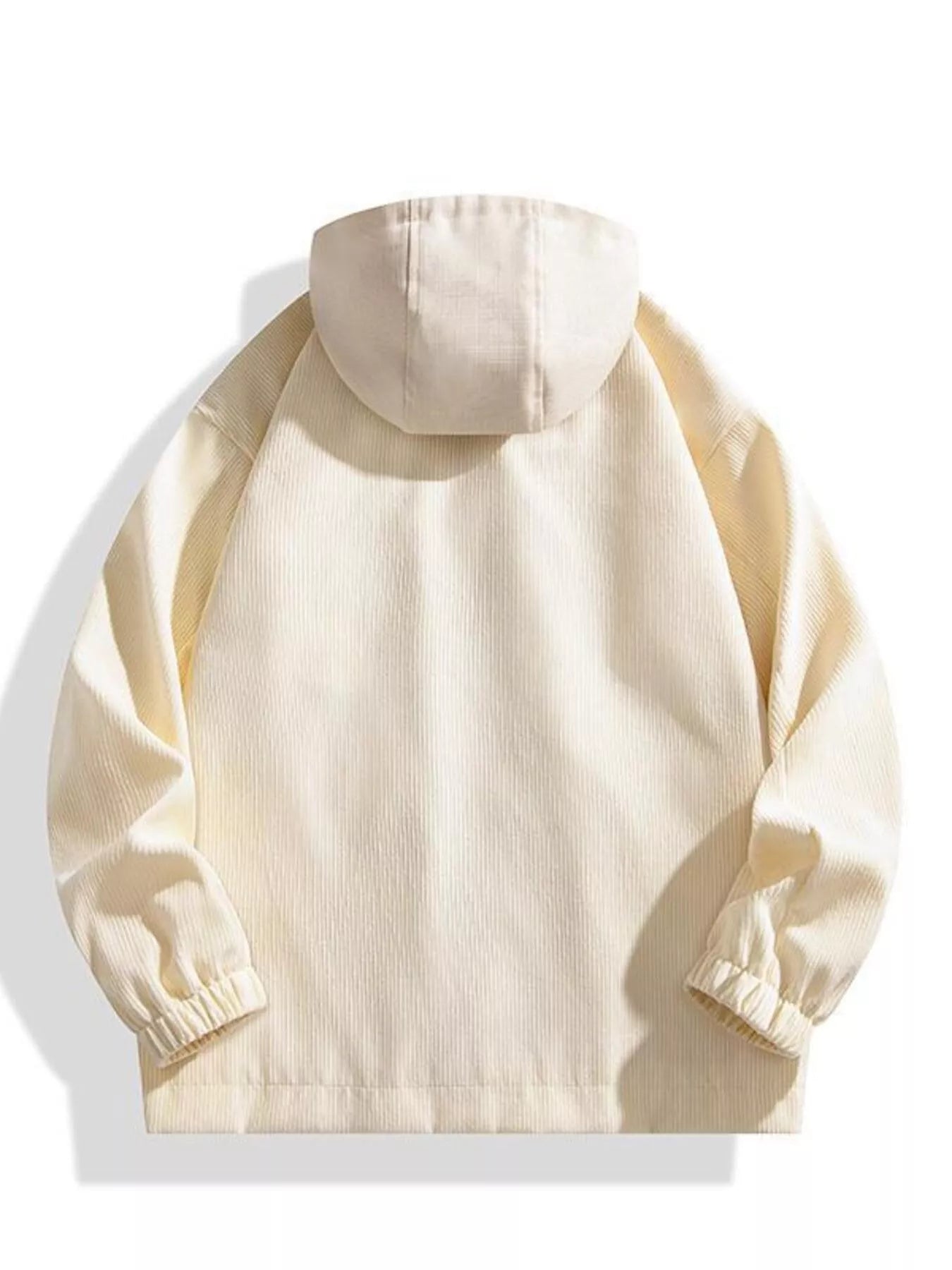 Men's Plus Size Casual Corduroy Hooded Jacket