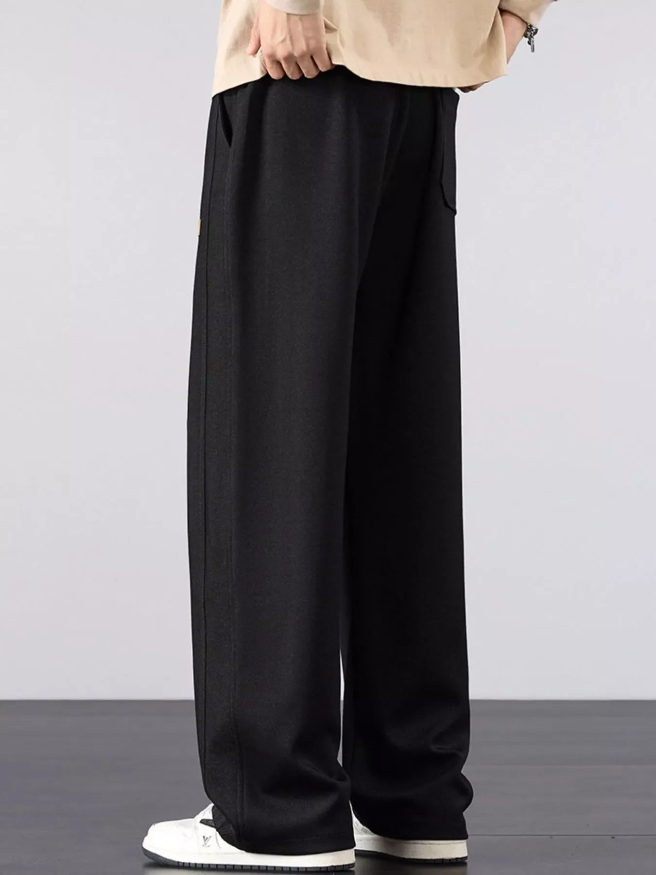 Men's Plus Size Casual Loose Fit Drawstring Pants