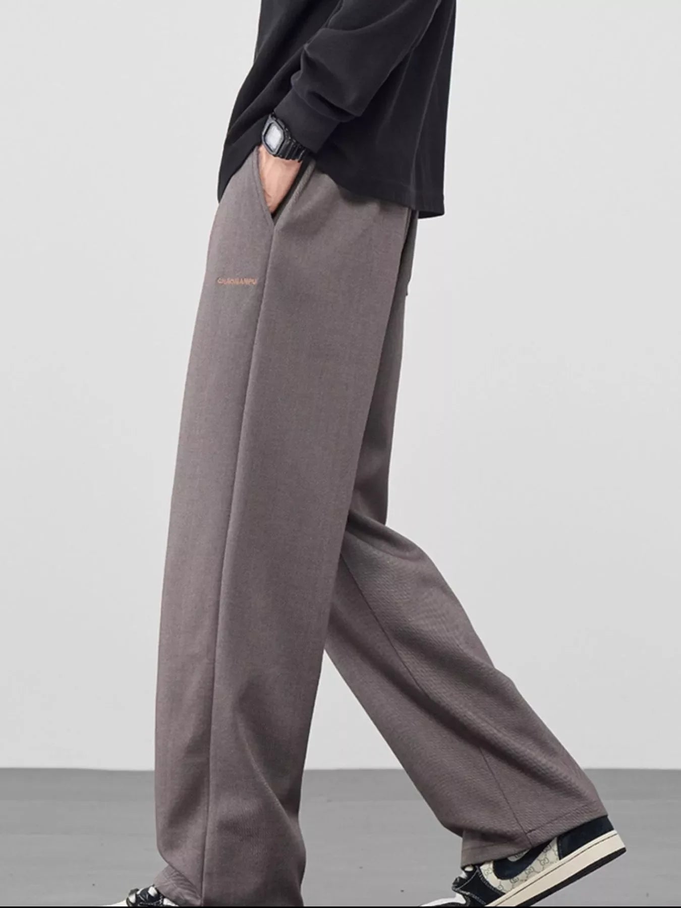 Men's Plus Size Casual Loose Fit Drawstring Pants
