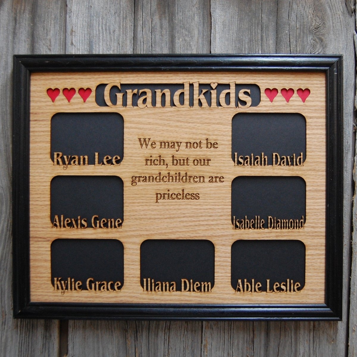 Grandkids Name Picture Frame 11"x14"