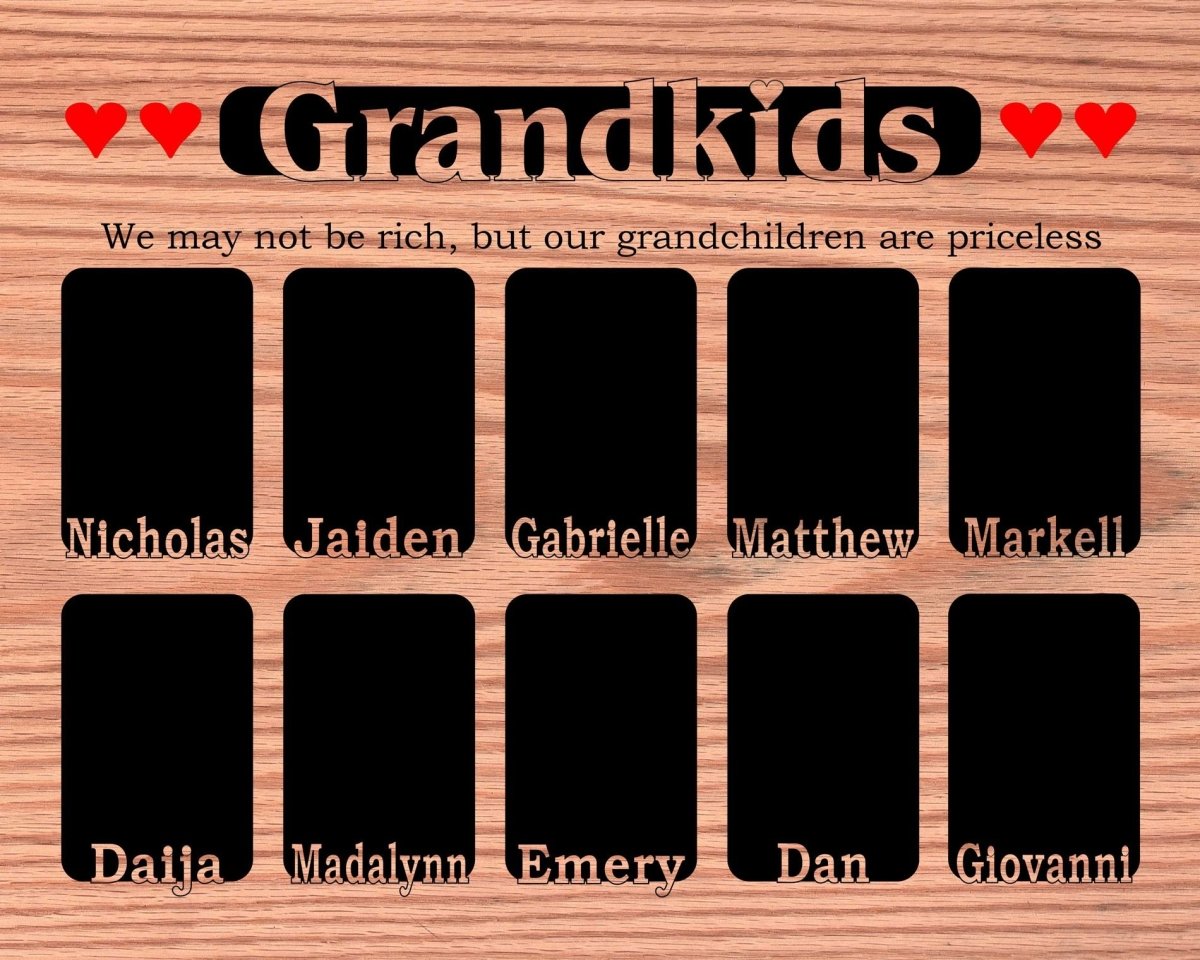 Grandkids Name Picture Frame 16"x20"