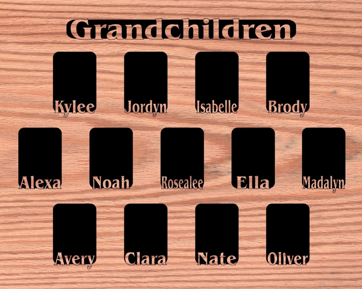 Grandkids Name Picture Frame 16"x20"