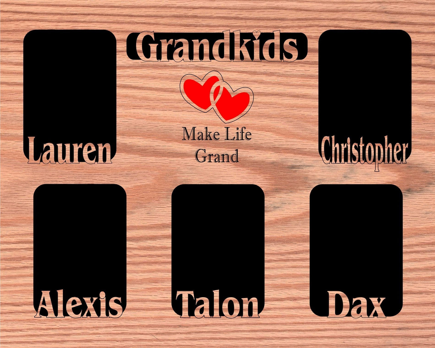 Grandkids Name Picture Frame 18x24