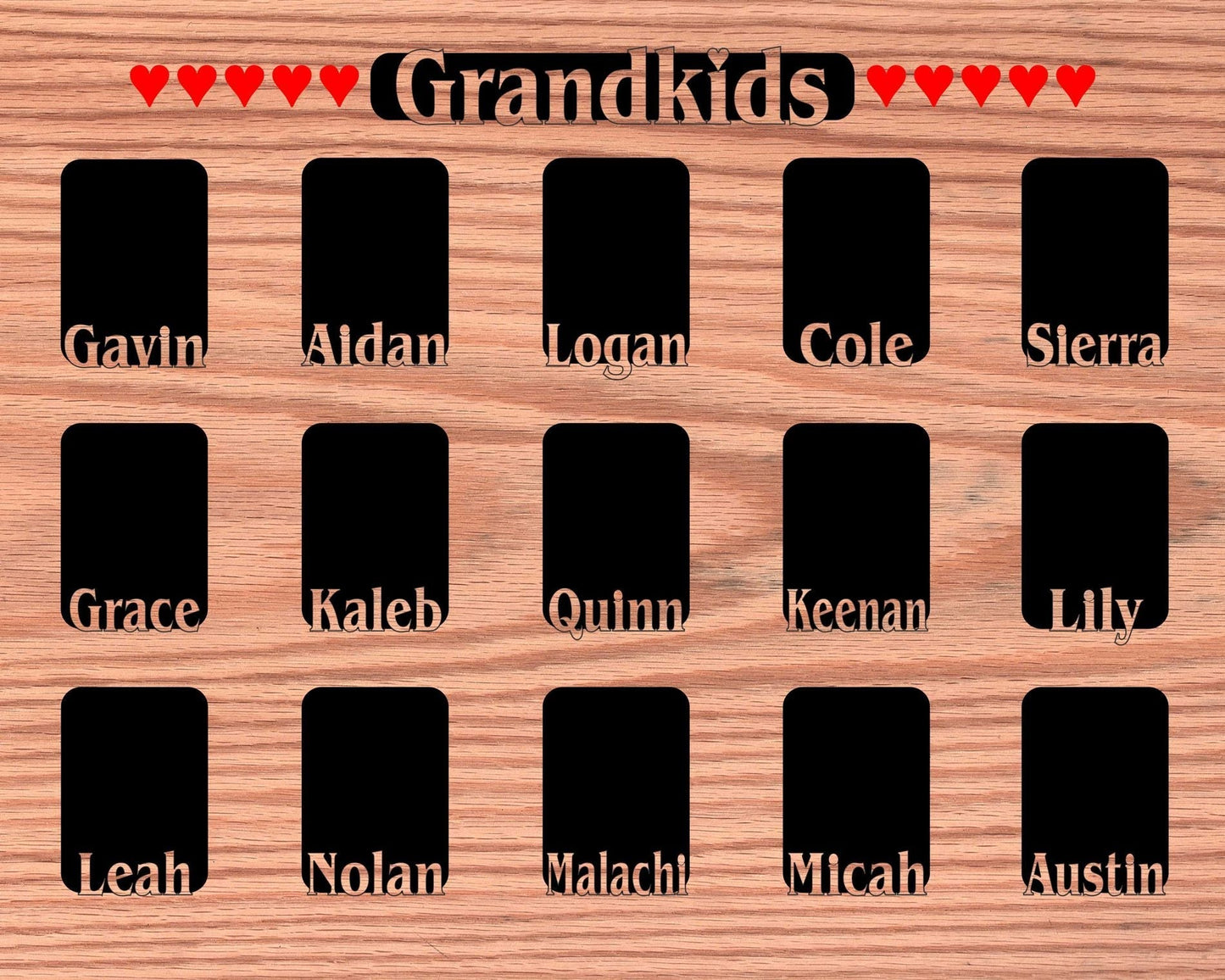 Grandkids Name Picture Frame 18x24