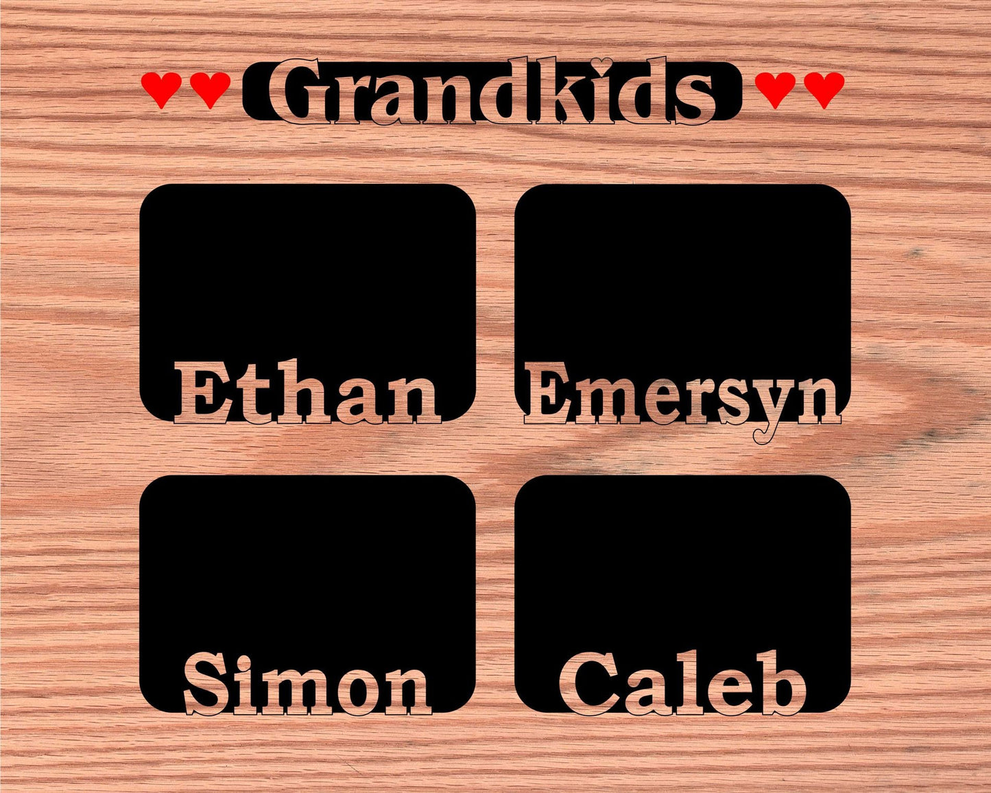 Grandkids Name Picture Frame 18x24