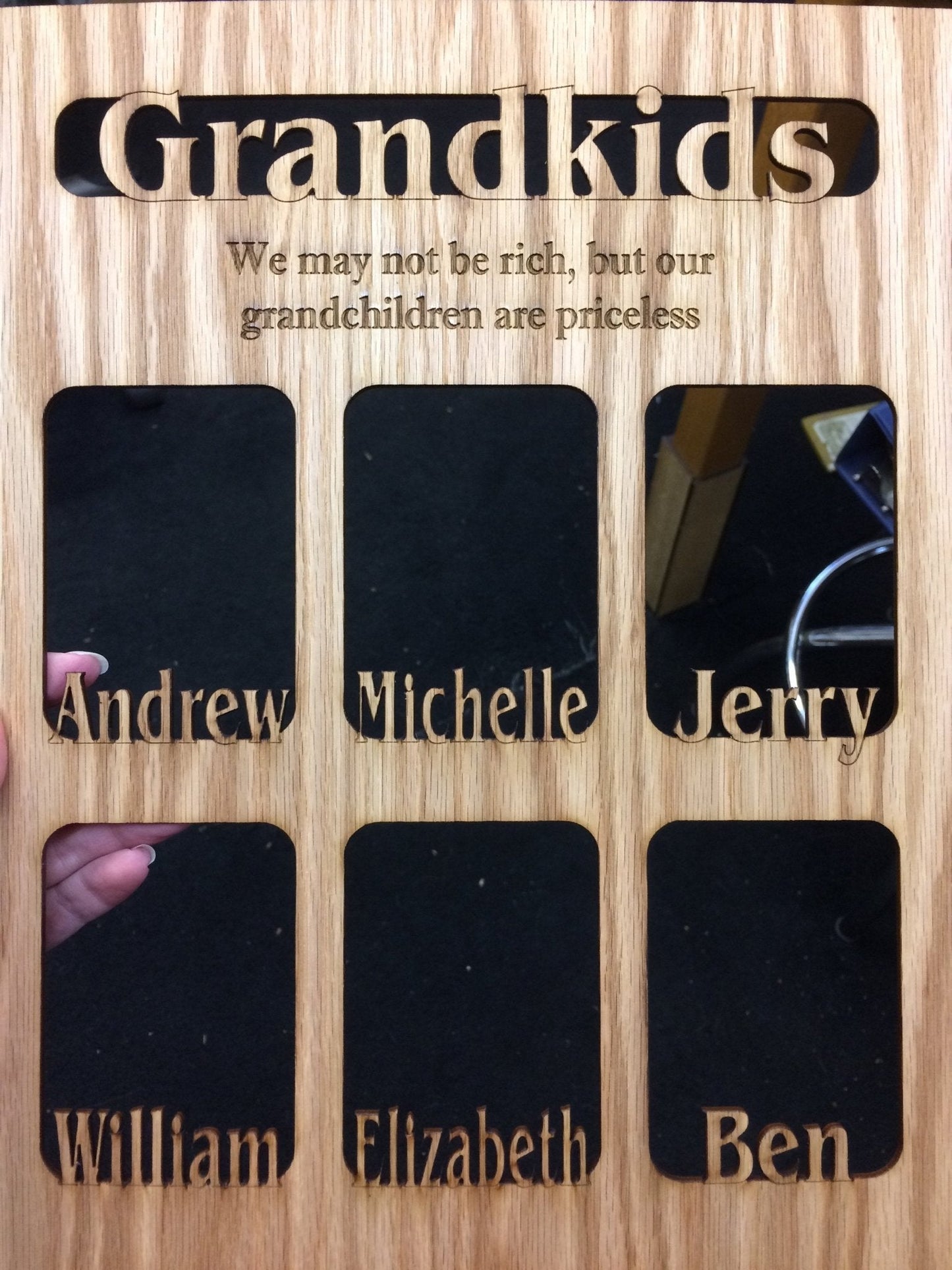 Grandkids Name Picture Frame 18x24