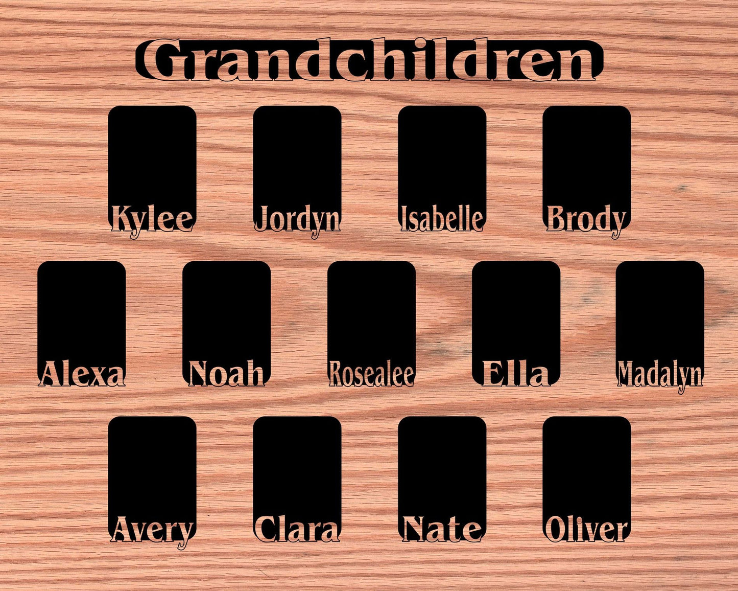 Grandkids Name Picture Frame 18x24