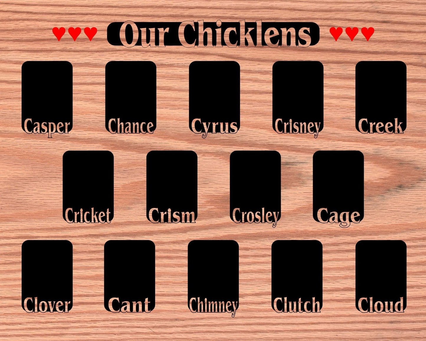 Grandkids Name Picture Frame 18x24