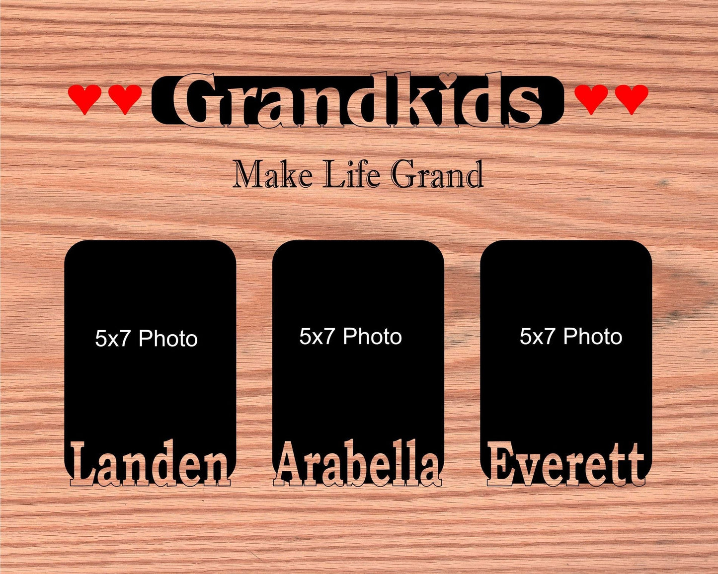 Grandkids Name Picture Frame 18x24