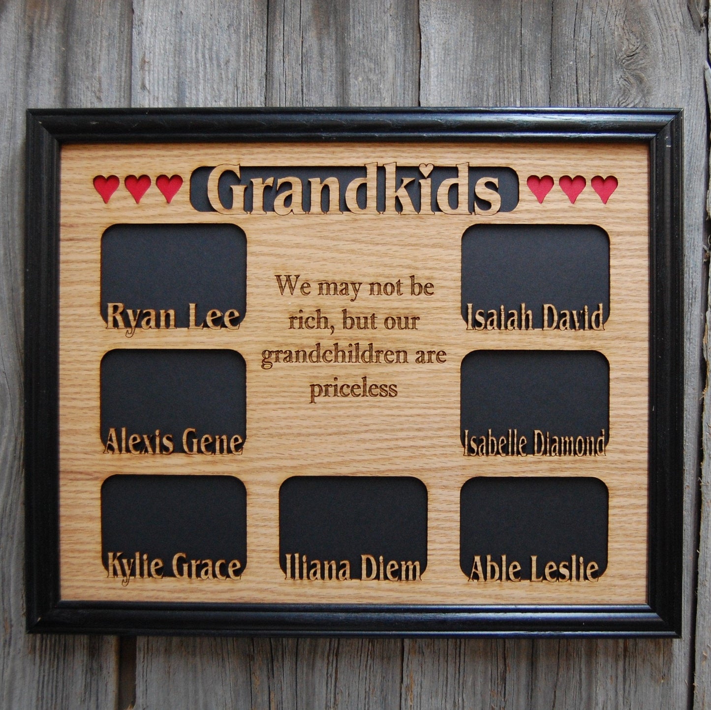 Grandkids Name Picture Frame 18x24
